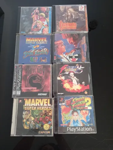 8 jogo Playstation 1 clássicos 