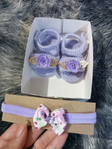 Kit sapatinhos bebê de crochê