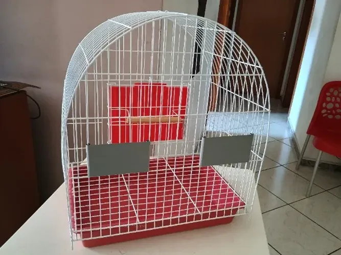 Gaiola de aço para pássaros - 46x44x30