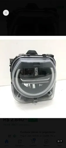 Farol jeep renegade full led Drl, lado esquerdo