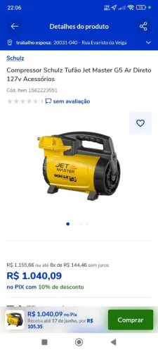 Compressor de ar direto
