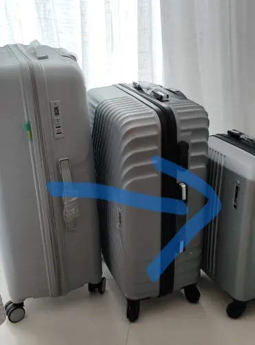 Uma mala de bordo nova