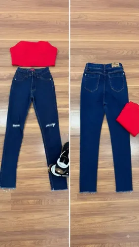 Calça strech skinny _ 36