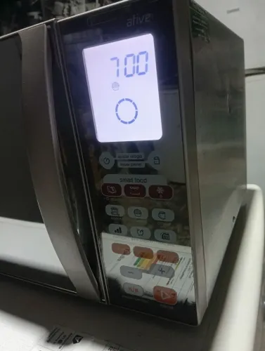 Microondas Brastemp 30 litros todo inox funcionando perfeitamente