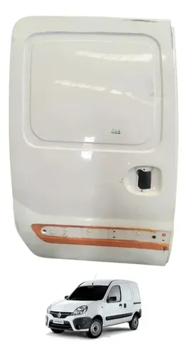Porta Correr Lateral Renault Kangoo 2000 A 2018 Direita Traseira Direita Branco