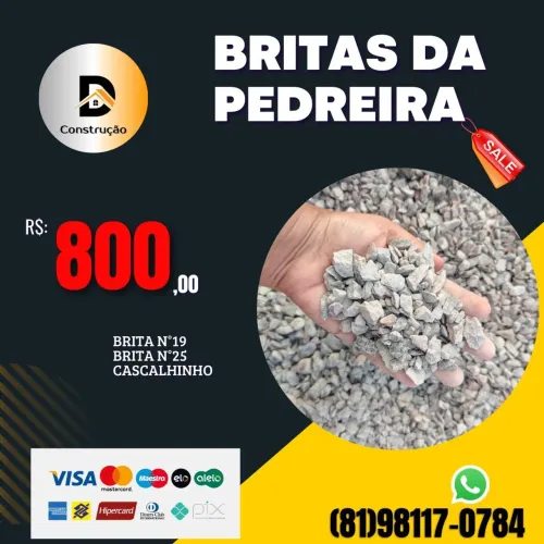 Brita 19 direto da pedreira