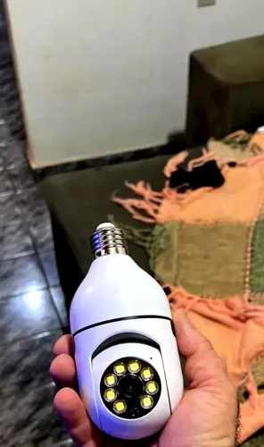 Câmera Lâmpada Wi-Fi 360° Full HD ? Visão Noturna NOVO