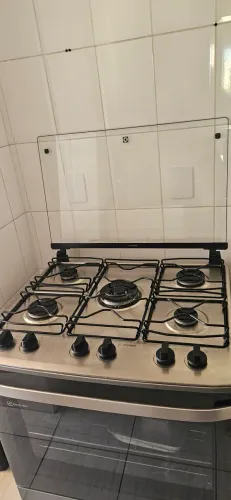 Fogão electrolux, 5 bcs, automático, perfectcook, inox, forno auto limpante, perfeito est.