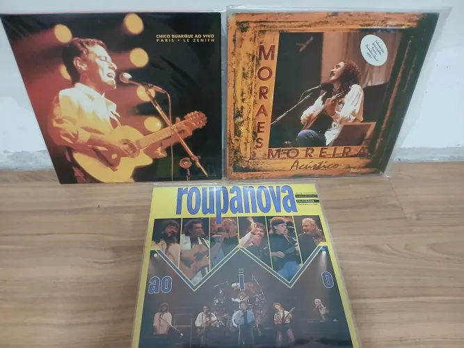 Disco vinil Moraes Moreira Chico Buarque e Roupa Nova