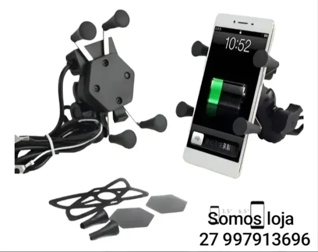 Suporte para celular com carregador