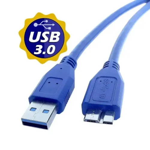 (Novo) Cabo Usb 3.0 Para Hd Externo Toshiba Sony 60cm cabo Y