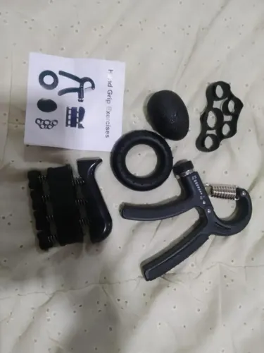 Kit Exercitador de Mãos 5 em 1 Ajustável 5 a 60kg Fortalecedor de Dedos e Punho