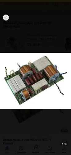 DIVISOR DE FREQUENCIA PASSIVO 3 VIAS NENIS DF 953 TI 950 WTS