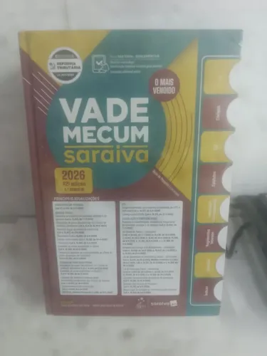 Livro Vade Mecum Saraiva Tradicional 2026 - 42ª Edição (Atualizado)