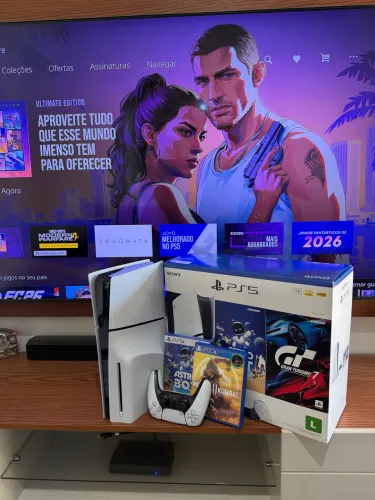 ? PS5 SLIM COM LEITOR - SEMI NOVO! ?
