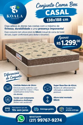Conjunto Casal D33 Ortopédico 138x188