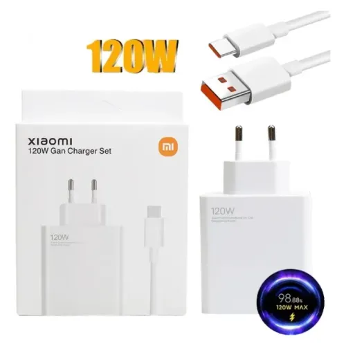 Promoção Carregador 120W Turbo Xiaomi - Saída Tipo C
