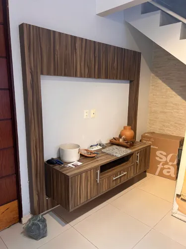 Painel de TV com rack