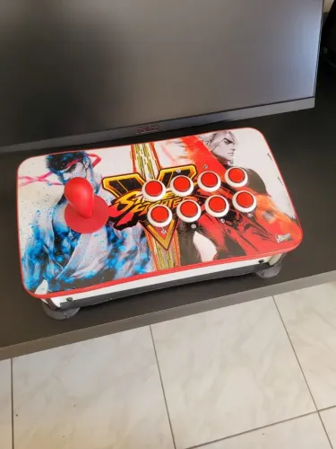 Controle Arcade Edição Street Fighter V (Ryu & Ken) - Perfeito Estado!