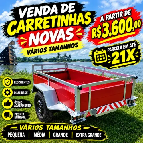Venda de carretinhas / Parcela em  até 21x