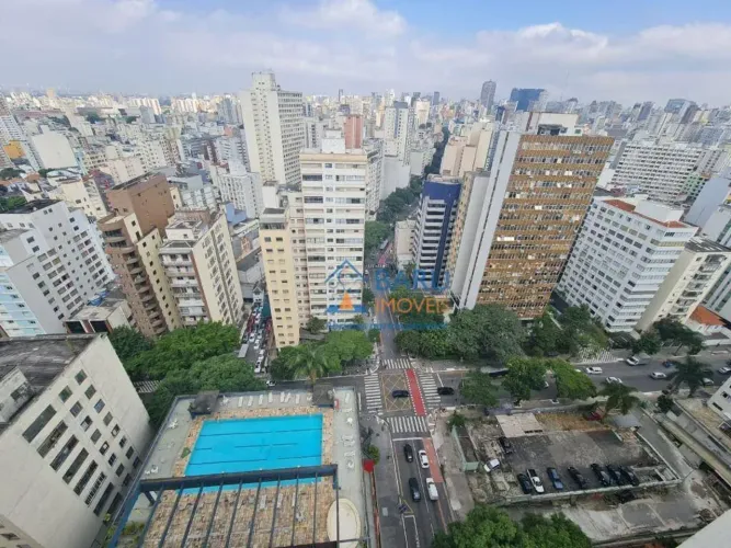 Kitnet com 1 dormitório para alugar, 36 m² por R$ 5.155,13/mês - Santa Cecília - São Paulo