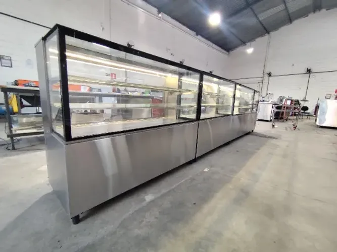 Vitrine estufa inox 800×600×1250 (quente) 