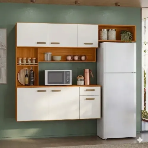 Cozinha Compacta Manu Freijó Off White
