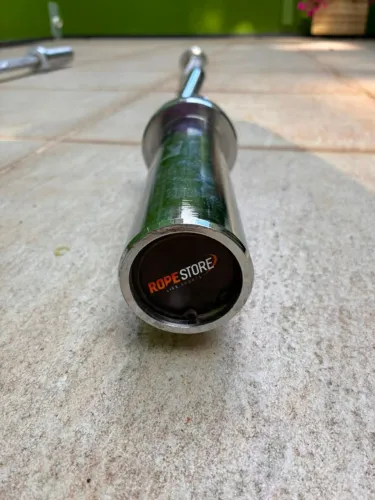 Barra W Olímpica Rolamentada para Musculação 1,20 M Cromada