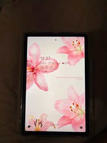 Tablet s9 fe 128gb lilás- usado