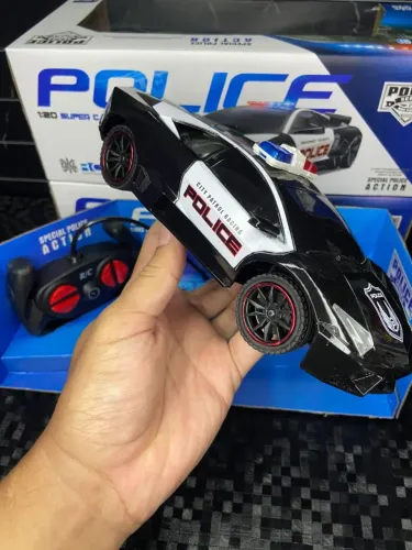 Carro de Polícia de Controle Remoto - Police 1:20 Super Car Series