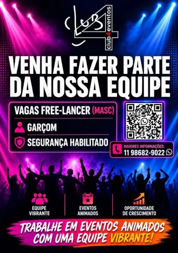 Vagas Free lancer (Masc)