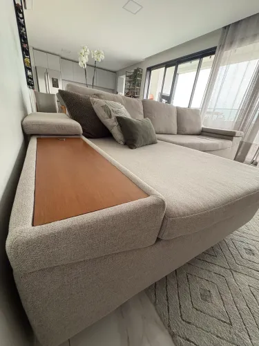 Sofa linho fixo
