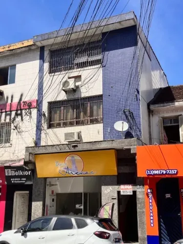 Prédio com galpão, 750 m2, Centro/São Vicente, instalação em excelente condição, 