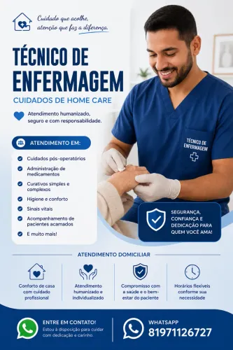 Técnico de Enfermagem Domiciliar | Home Care 24h