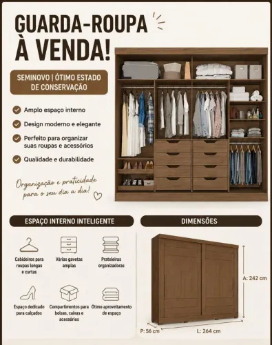 Guarda roupa casal 