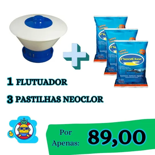 Kit Flutuador + 3 Pastilhas 