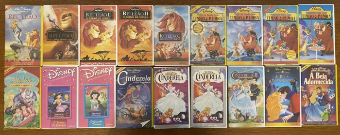Fitas VHS Disney (Preço por unidade)