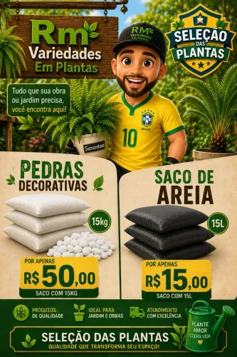 Pedras Decorativas/ Terra adubada
