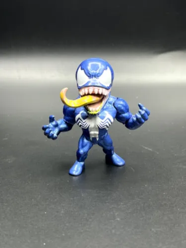 BONECO MINIATURA VENOM (HOMEM ARANHA) METAL JADA TOYS 7CM