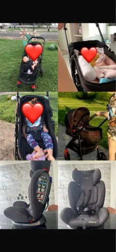 Combo: carrinho e cadeirinha de carro
