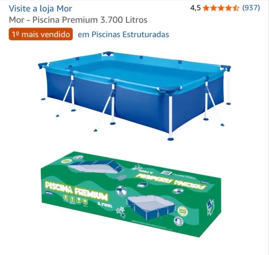 Piscina MOR 3.700L + capa