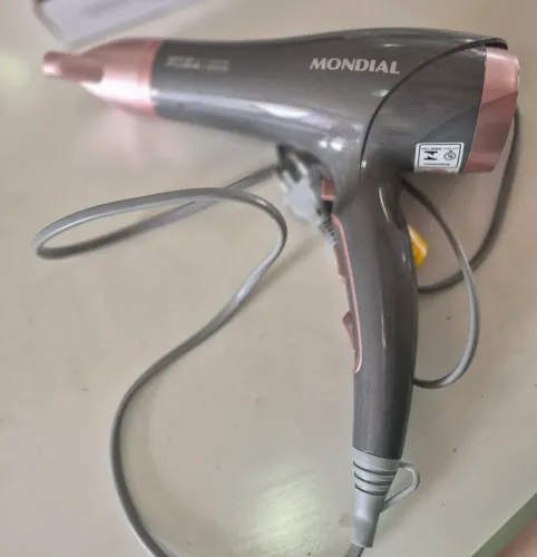 (SEMI NOVO) Secador Mondial Grey Rose Keratin 2000W