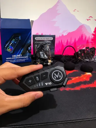 Compre agora FONE Bluetooth V10 para Capacete - frete grátis