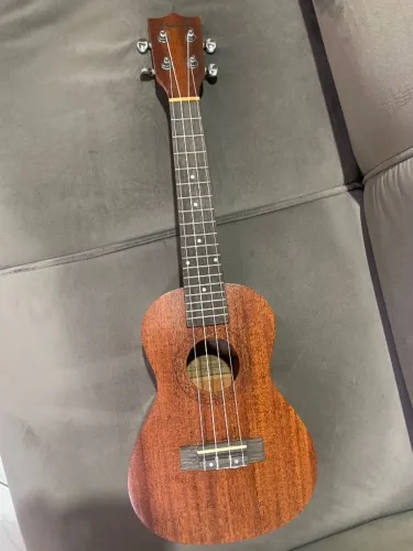 Ukulele acústico concerto + cordas áquila