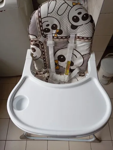 Cadeirinha de alimentação modelo Alta Nick (Referência 5025PA - Estampa Panda), Galzerano