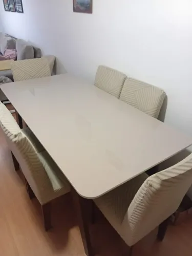 4 cadeiras para mesa de jantar com capa