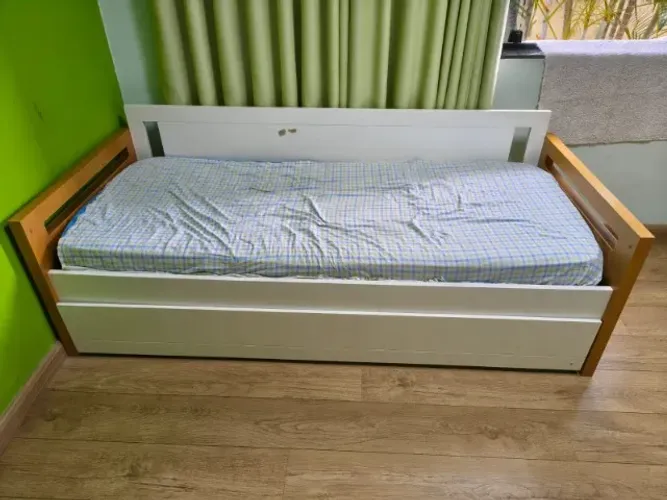 Bicama Infantil / Cama Babá (Com 2 Colchões) - Bem Conservada