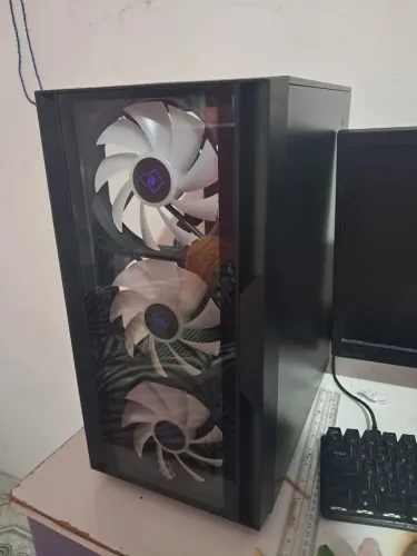 Computador gamer: ryzen 5 500, 16gb, placa mãe a520, rx 580
