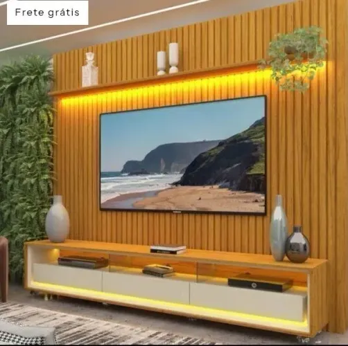 Rack com Painel para TV de até 90 polegadas