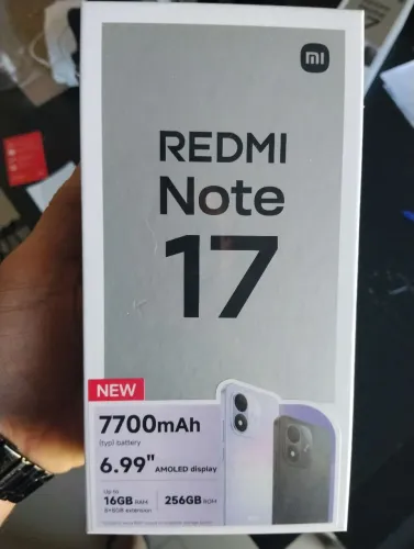 Xiaomi Redmi Note 17 - 256GB - 8GB RAM - Black (Preto)